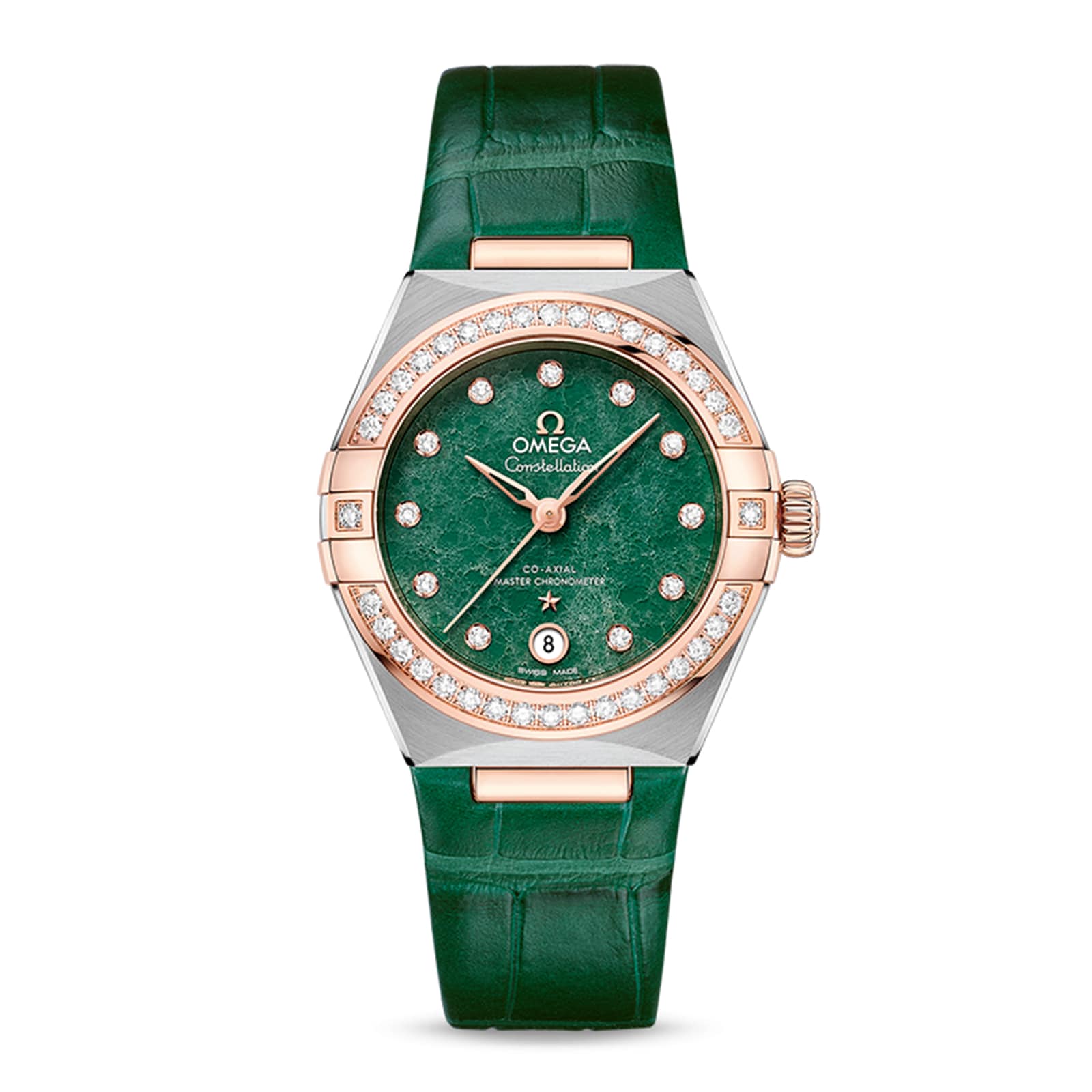 Constellation Co Axial Master Chronometer 29mm Ladies Watch Green