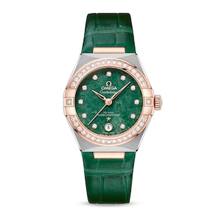 Omega Constellation Co-Axial Master Chronometer 29mm Ladies Watch Green