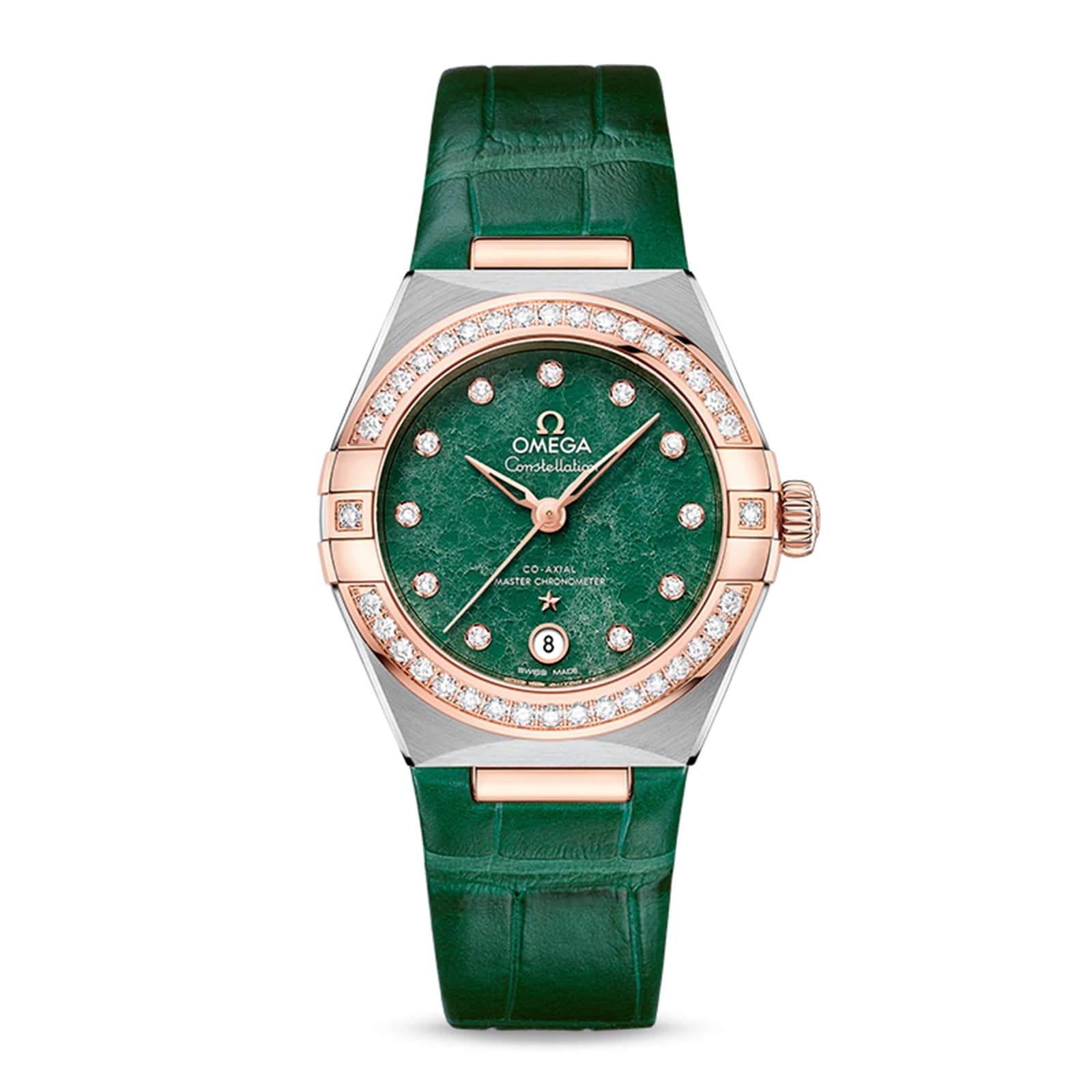 Omega Constellation Co-Axial Master Chronometer 29mm Ladies Watch Green | Watches Of Switzerland