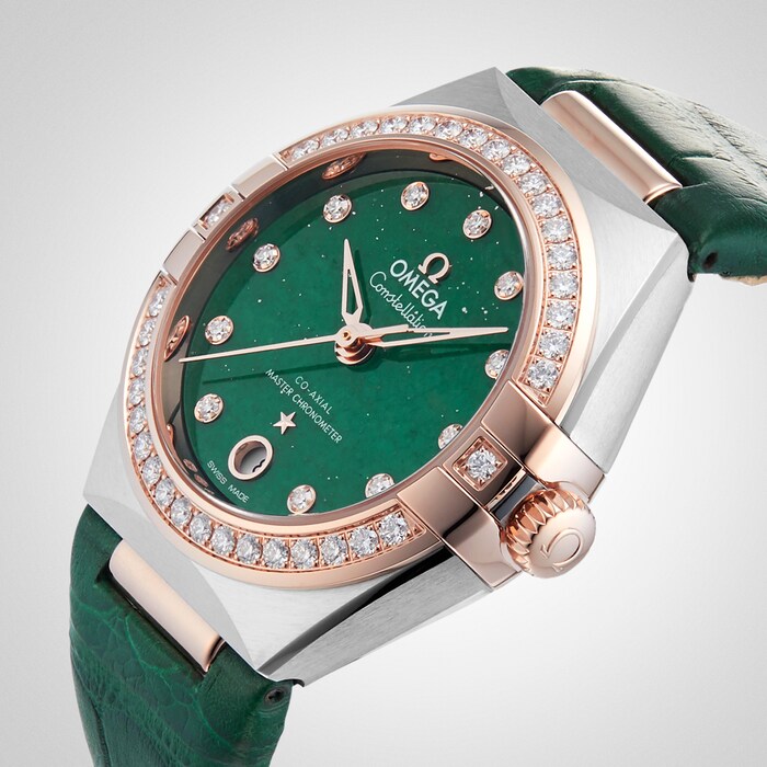 Omega Constellation Co-Axial Master Chronometer 29mm Ladies Watch Green