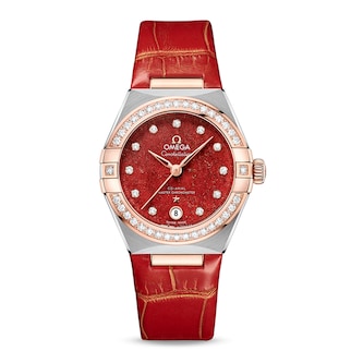 Omega Constellation Co-Axial Master Chronometer 29mm Ladies Watch Red Omega Constellation Co-Axial Master Chronometer 29mm Ladies Watch Red