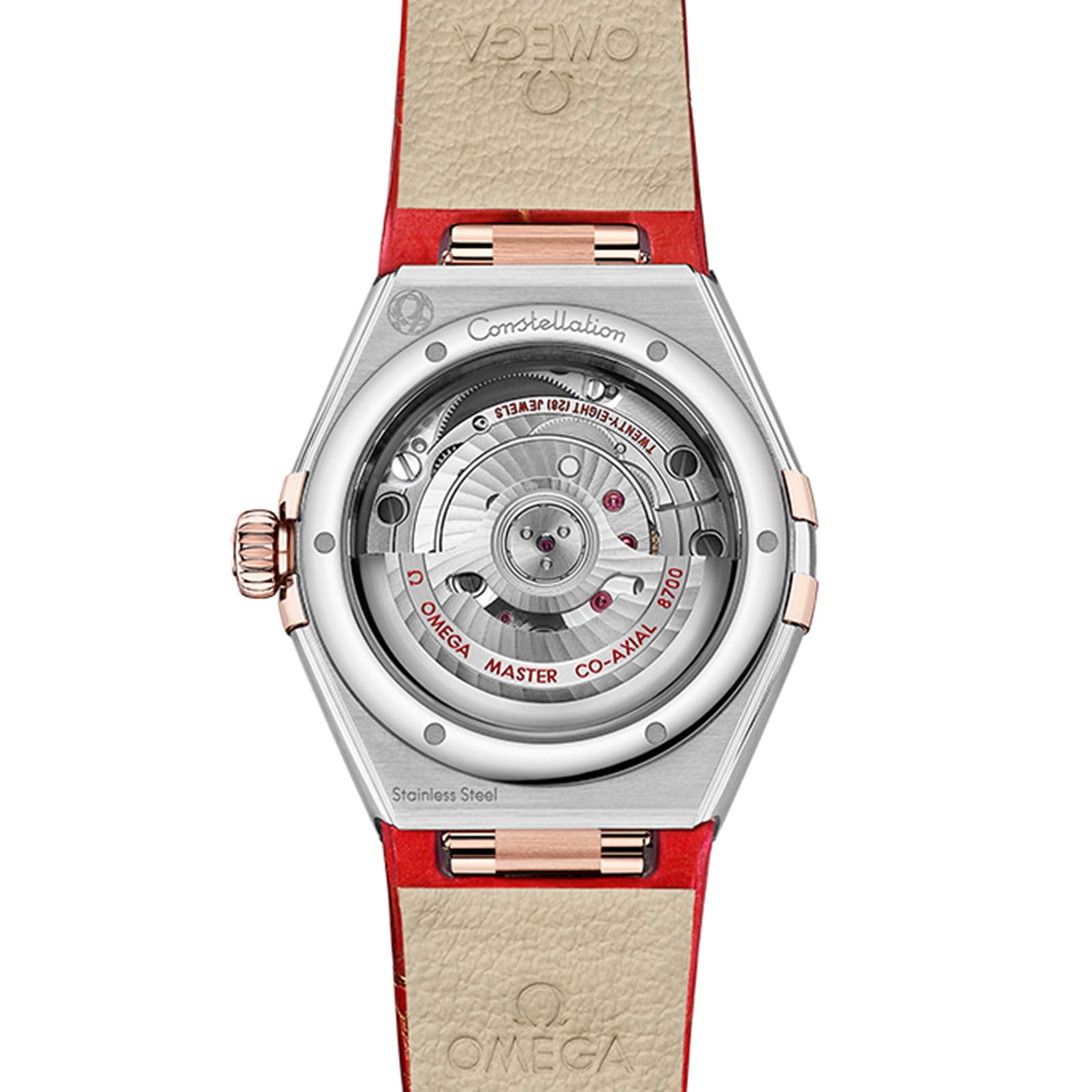 Omega Constellation Co-Axial Master Chronometer 29mm Ladies Watch Red