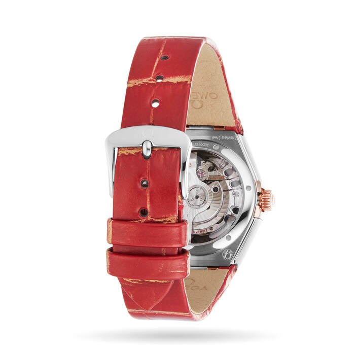 Omega Constellation Co-Axial Master Chronometer 29mm Ladies Watch Red