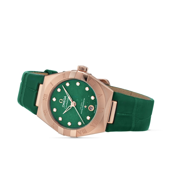 Omega Constellation Co-Axial Master Chronometer 29mm Ladies Watch Green