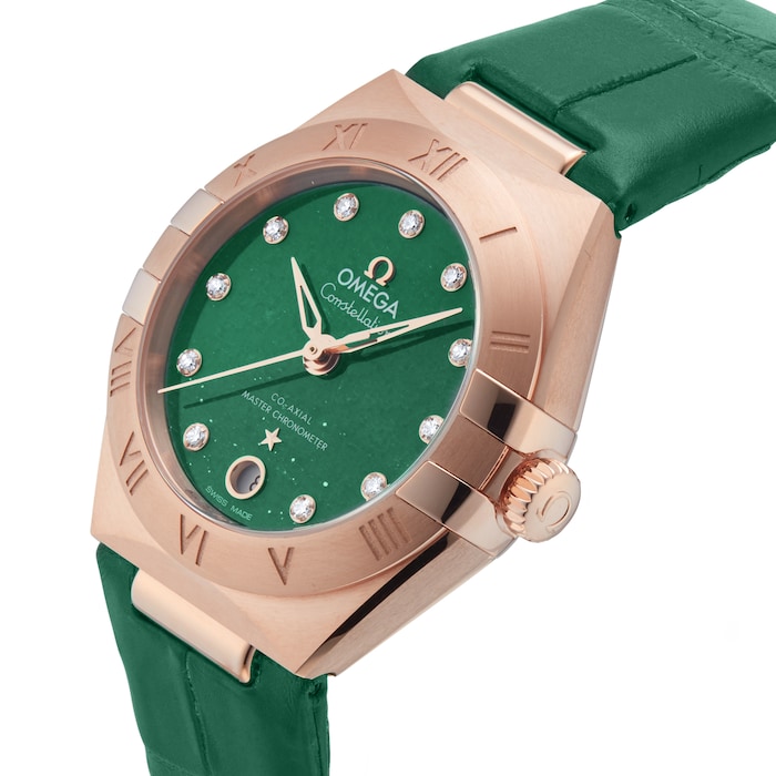 Omega Constellation Co-Axial Master Chronometer 29mm Ladies Watch Green