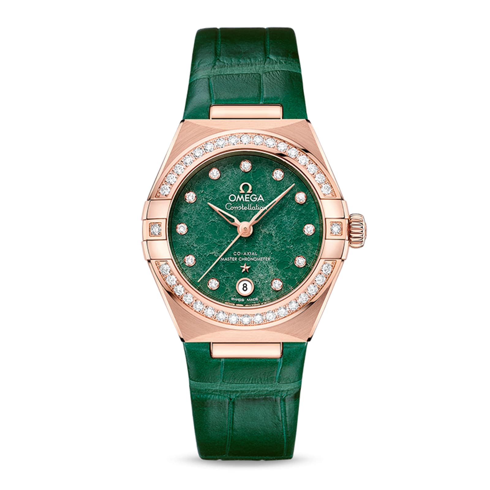 Omega Constellation Co-Axial Master Chronometer 29mm Ladies Watch Green Omega Constellation Co-Axial Master Chronometer 29mm Ladies Watch Green