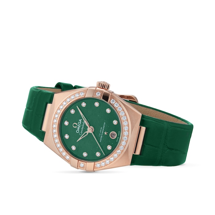 Omega Constellation Co-Axial Master Chronometer 29mm Ladies Watch Green