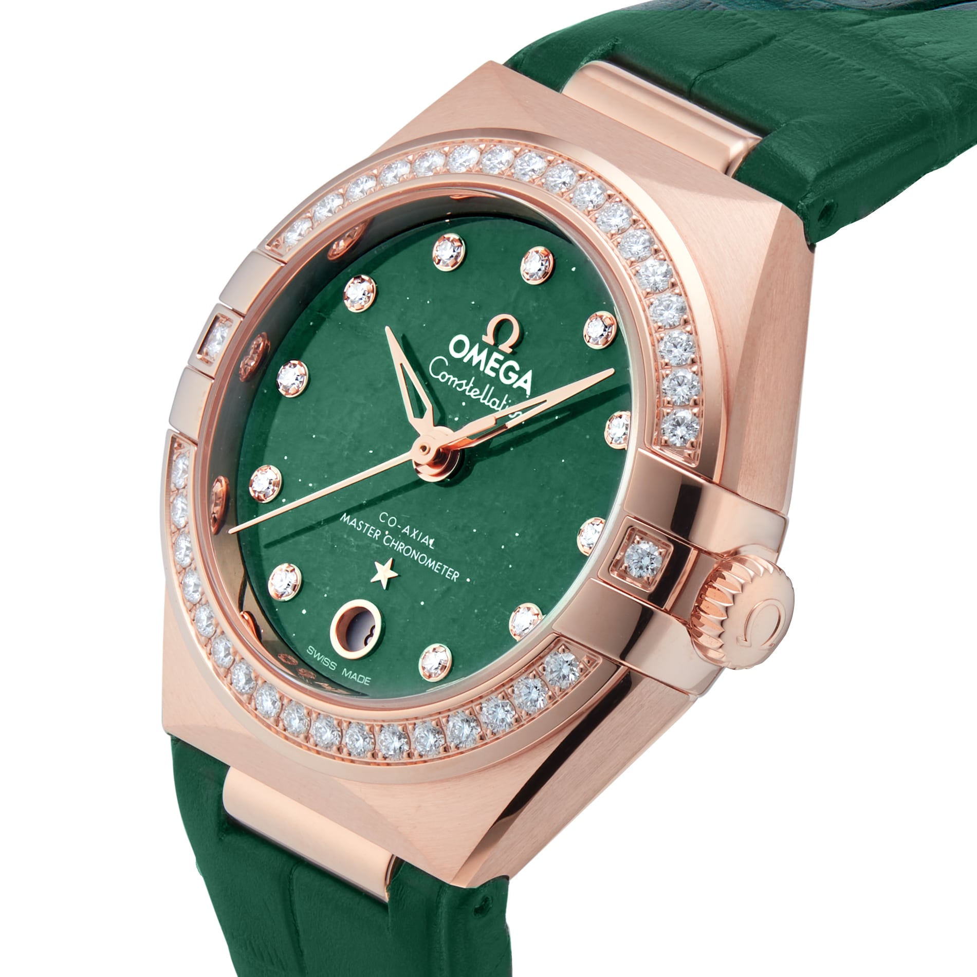 Omega Constellation Co-Axial Master Chronometer 29mm Ladies Watch Green Omega Constellation Co-Axial Master Chronometer 29mm Ladies Watch Green
