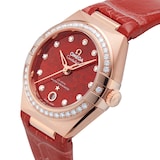 Omega Constellation Co-Axial Master Chronometer 29mm Ladies Watch Red