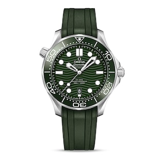 Omega Seamaster Diver 300m Co-Axial Master Chronometer 42mm Mens Watch Green