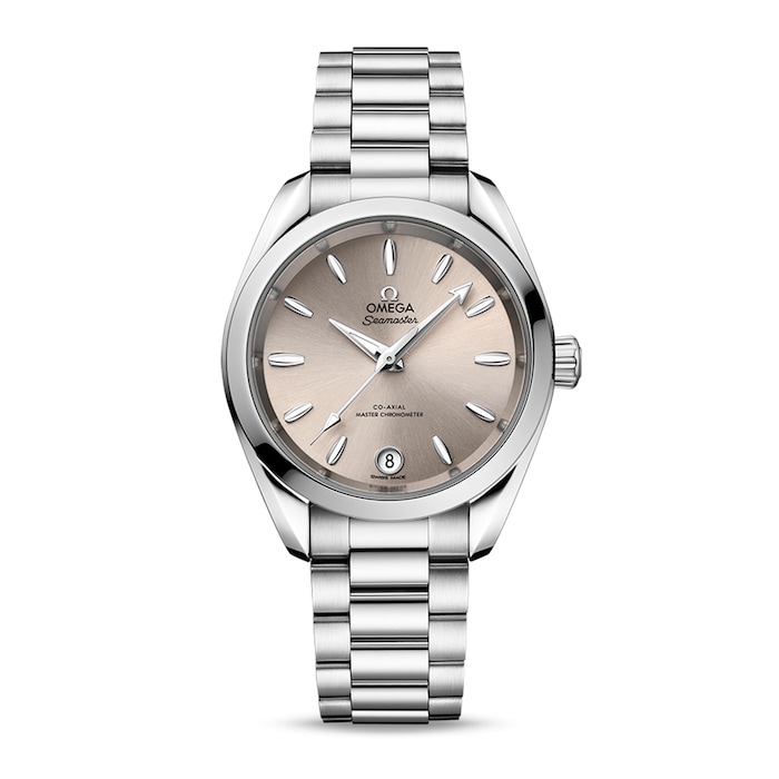 Omega Seamaster Aqua Terra 150m Co-Axial Master Chronometer 34mm Ladies Watch Sandstone