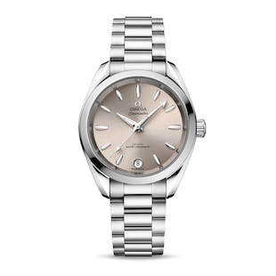 Omega Seamaster Aqua Terra 150m Co-Axial Master Chronometer 34mm Ladies Watch Sandstone