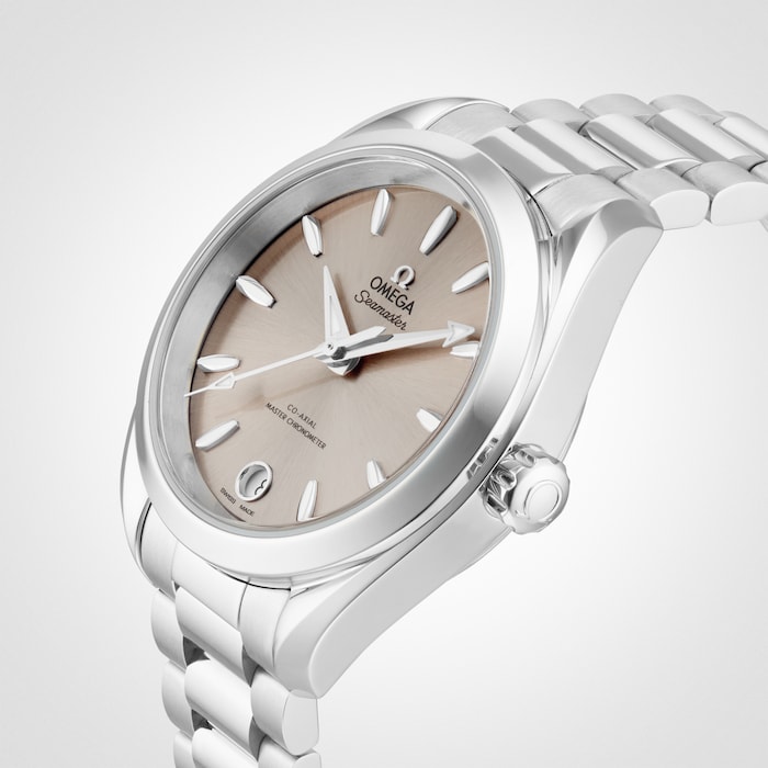 Omega Seamaster Aqua Terra 150m Co-Axial Master Chronometer 34mm Ladies Watch Sandstone