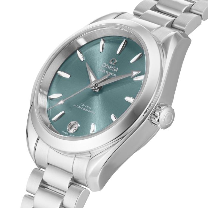 Omega Seamaster Aqua Terra 150m Co-Axial Master Chronometer 34mm Ladies Watch Green