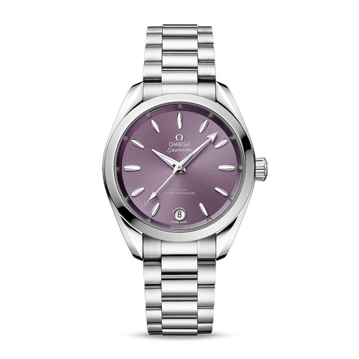 Omega Seamaster Aqua Terra 150m Co-Axial Master Chronometer 34mm Ladies Watch Purple
