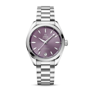 Omega Seamaster Aqua Terra 150m Co-Axial Master Chronometer 34mm Ladies Watch Purple
