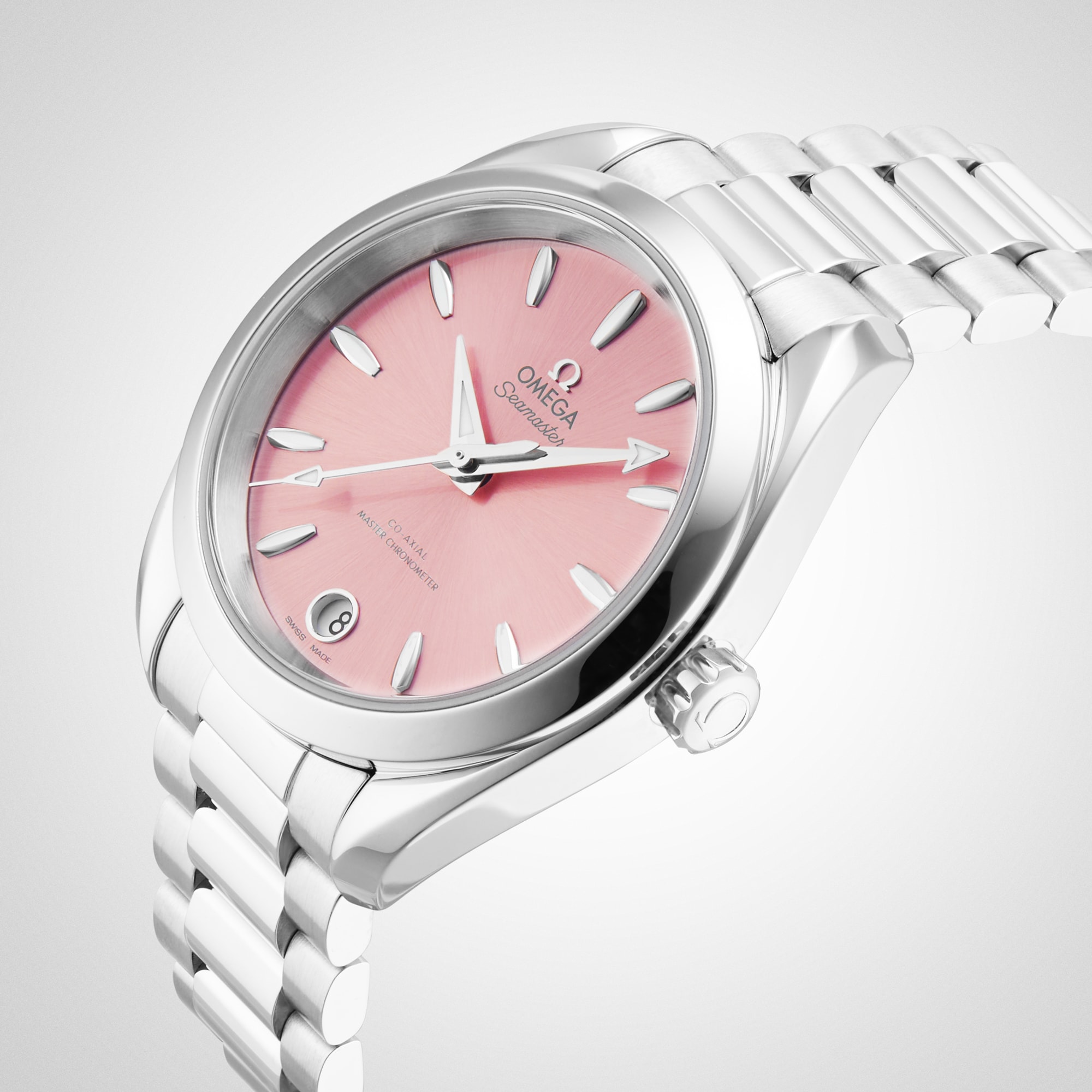 Seamaster Aqua Terra 150m Co Axial Master Chronometer 34mm Ladies Watch Pink