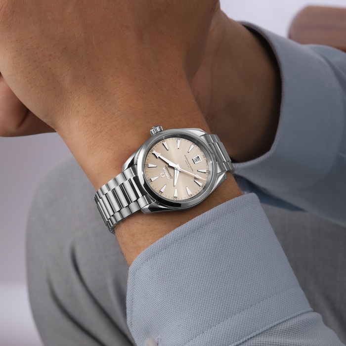 Omega Seamaster Aqua Terra 150m Co-Axial Master Chronometer 38mm Unisex Watch Sandstone