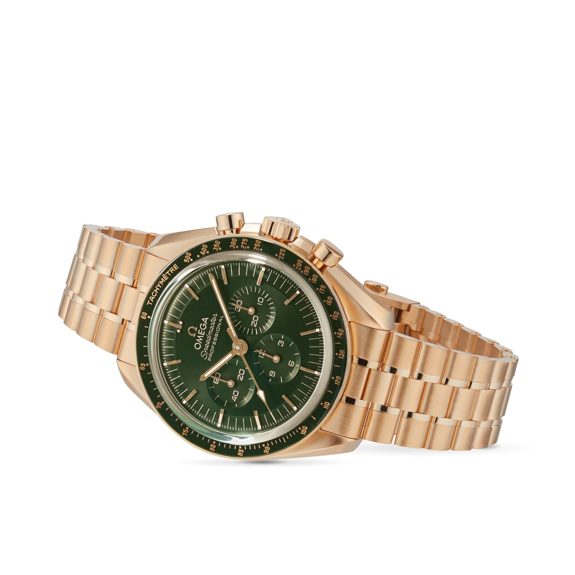 Speedmaster Moonwatch Professional Co Axial Master Chronometer Chronograph 42mm Moonshine Gold