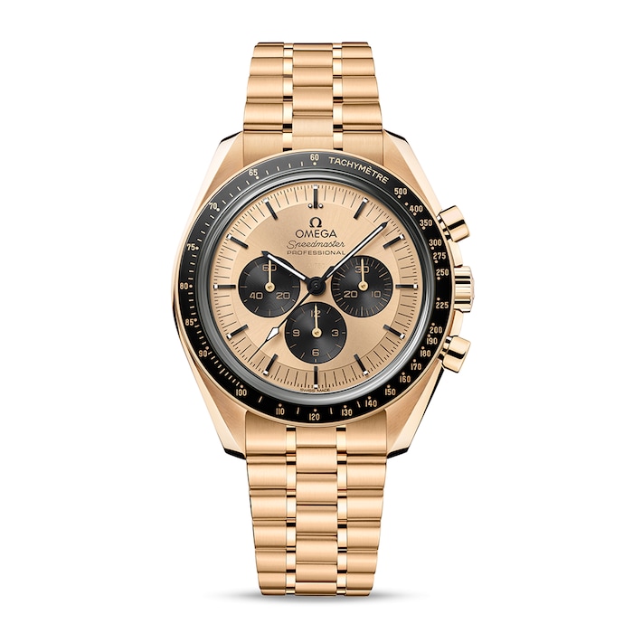 Omega Speedmaster Moonwatch Professional Co-Axial Master Chronometer Chronograph 42mm Mens Watch Gold
