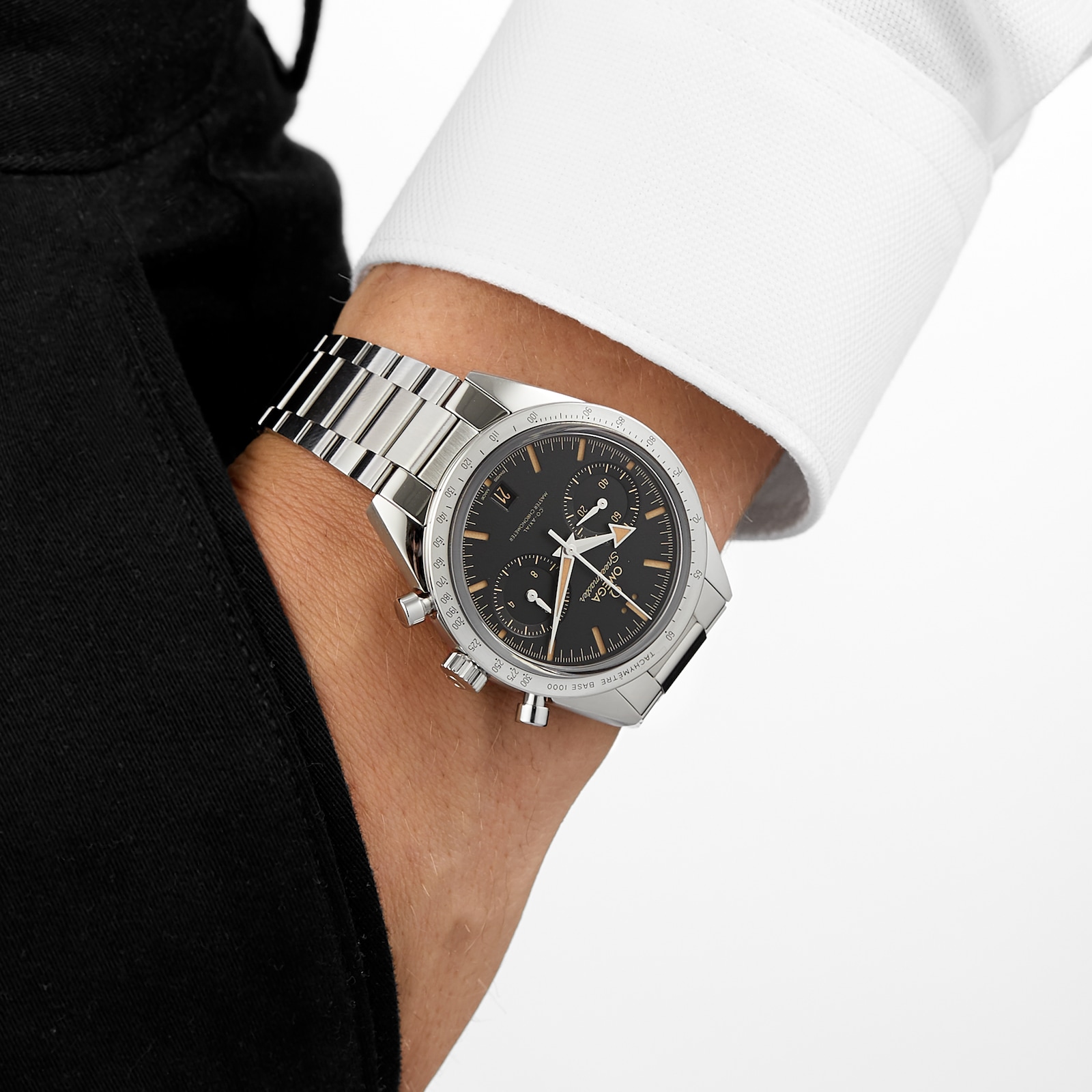 Omega Speedmaster 57 Co-Axial Master Chronometer Chronograph 40.5mm Mens Watch Black