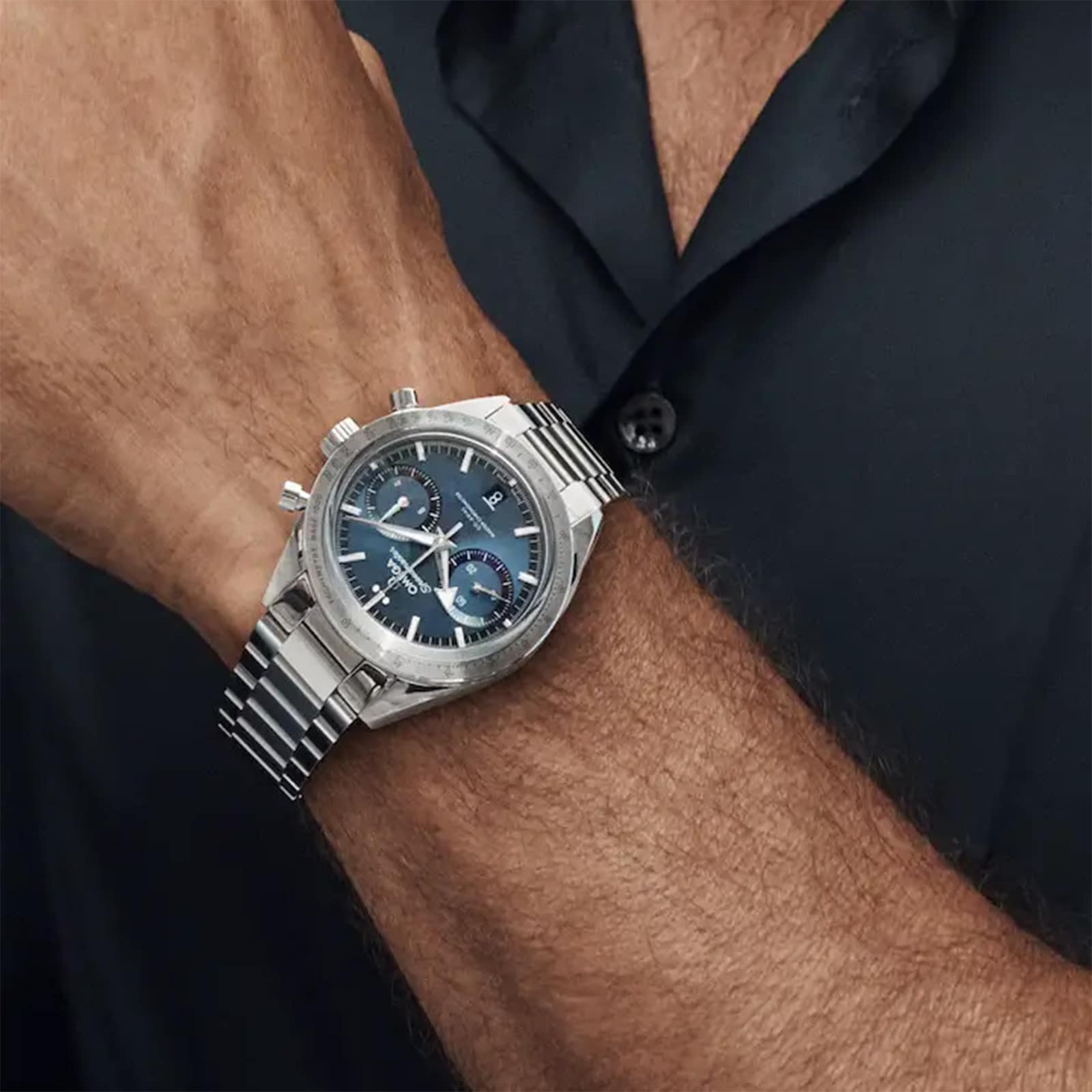 Omega Speedmaster 57 Co-Axial Master Chronometer Chronograph 40.5mm Mens Watch Blue