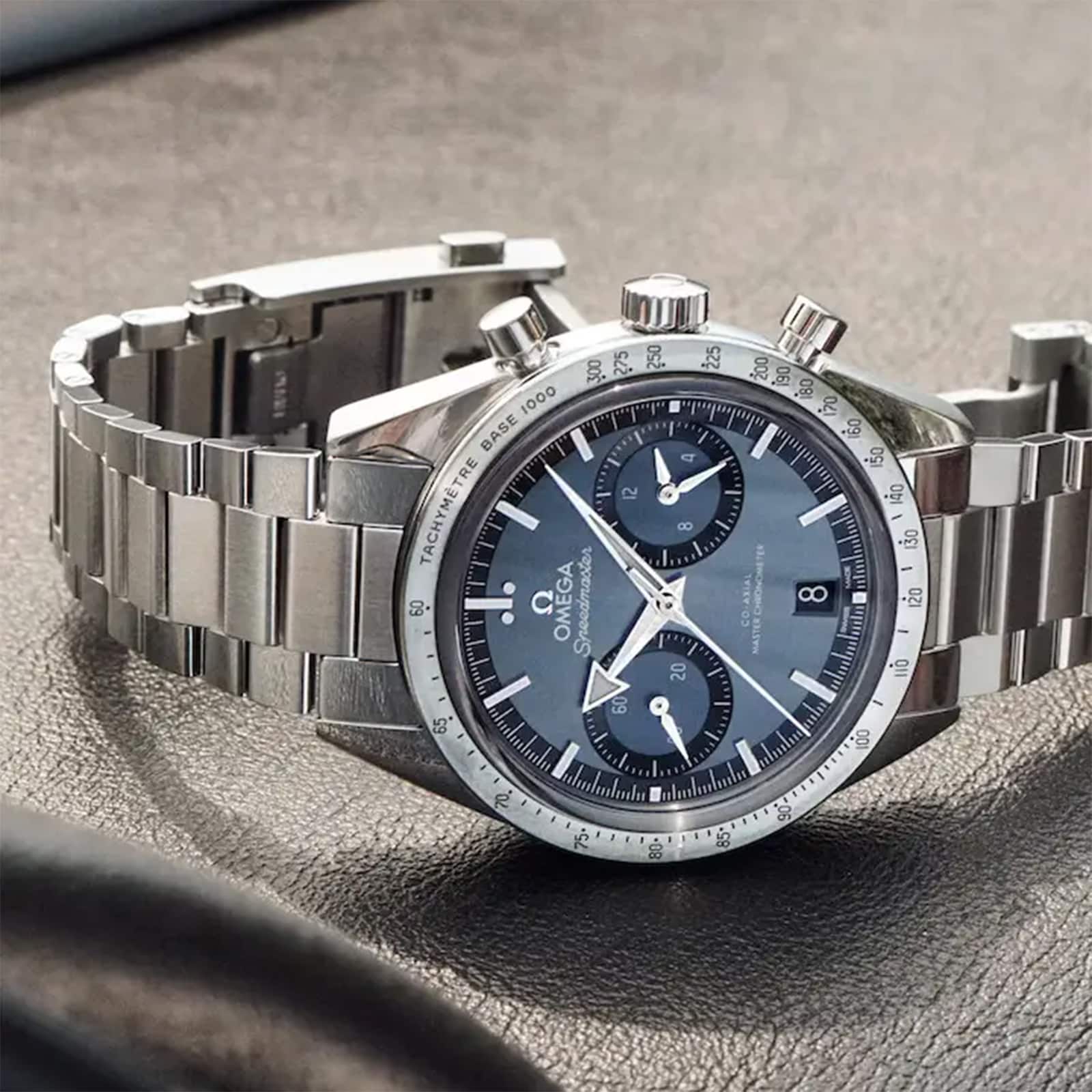 Omega Speedmaster 57 Co-Axial Master Chronometer Chronograph 40.5mm Mens Watch Blue
