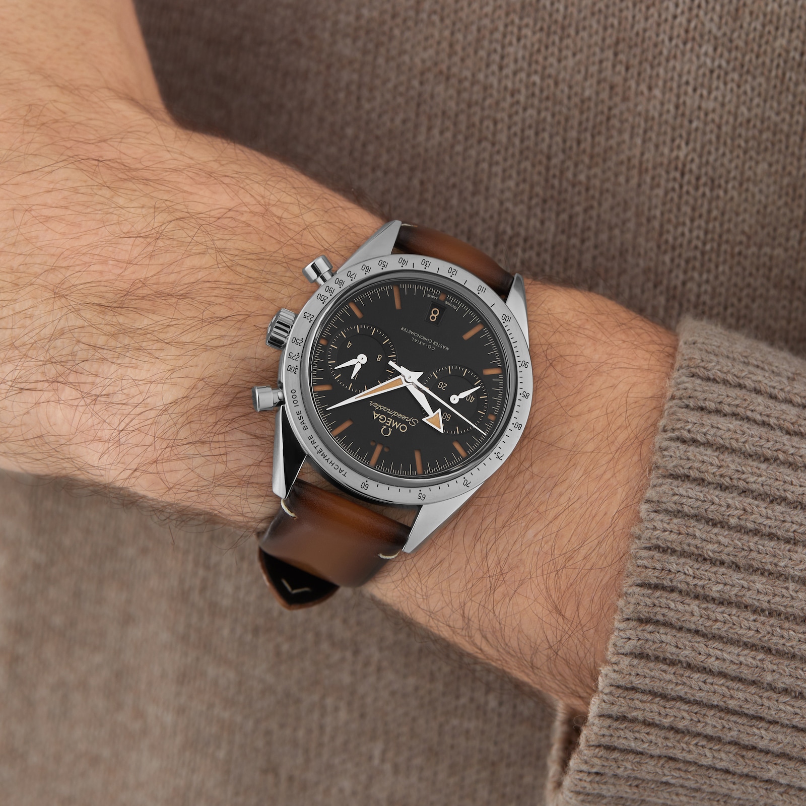 Omega Speedmaster 57 Co-Axial Master Chronometer Chronograph 40.5mm Mens Watch Black