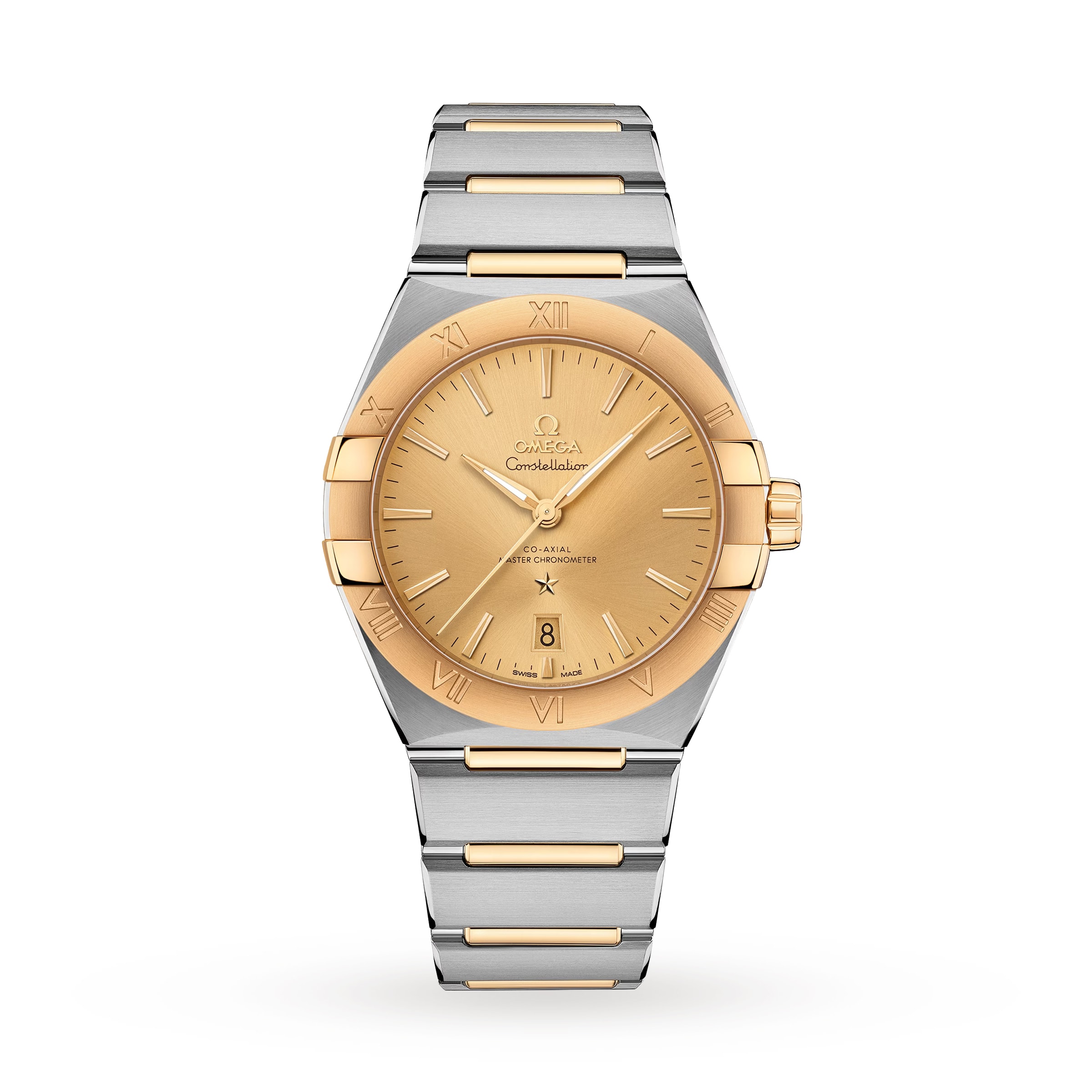 Omega Constellation 39mm Steel Yellow Gold On Steel Yellow