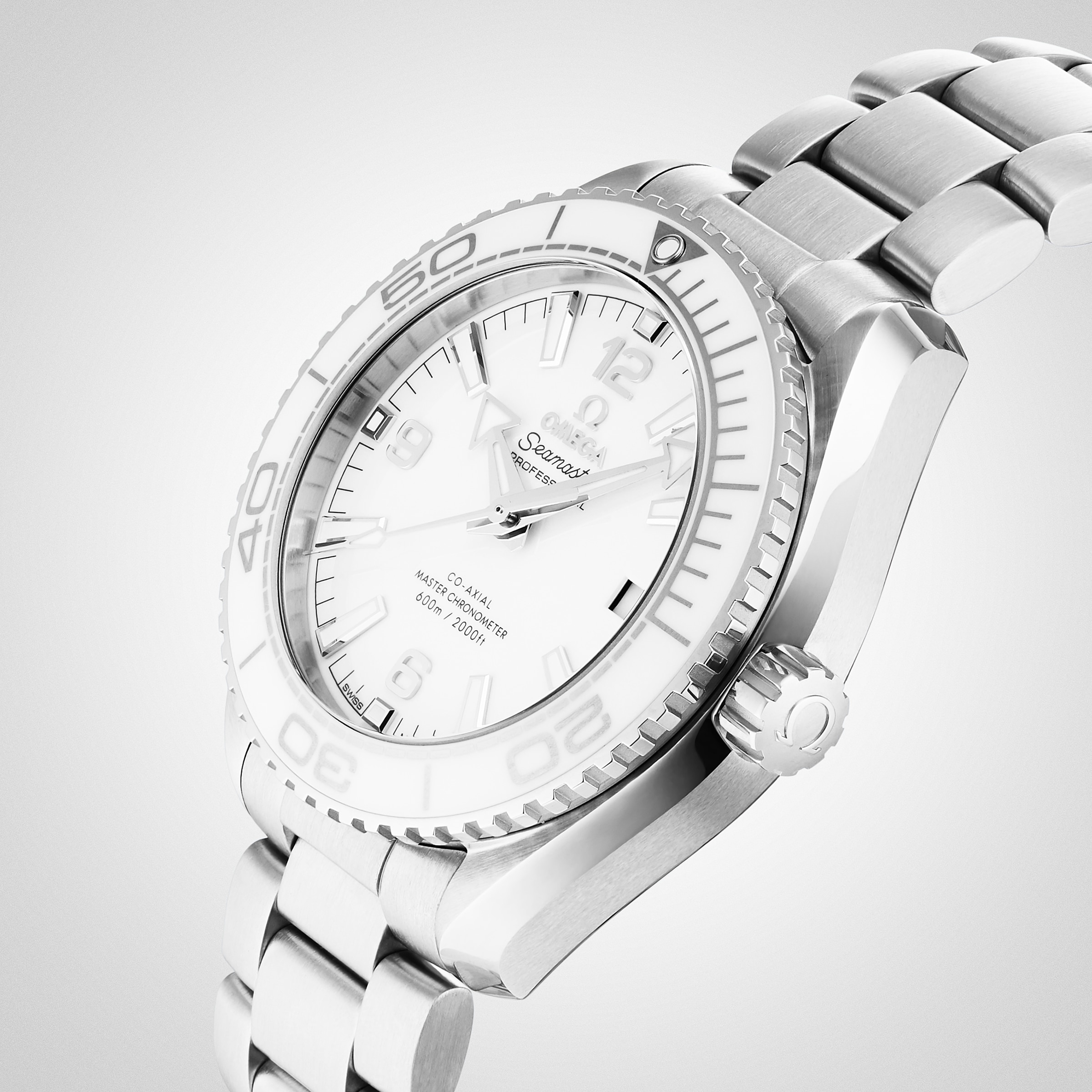 Omega planet ocean outlet white dial