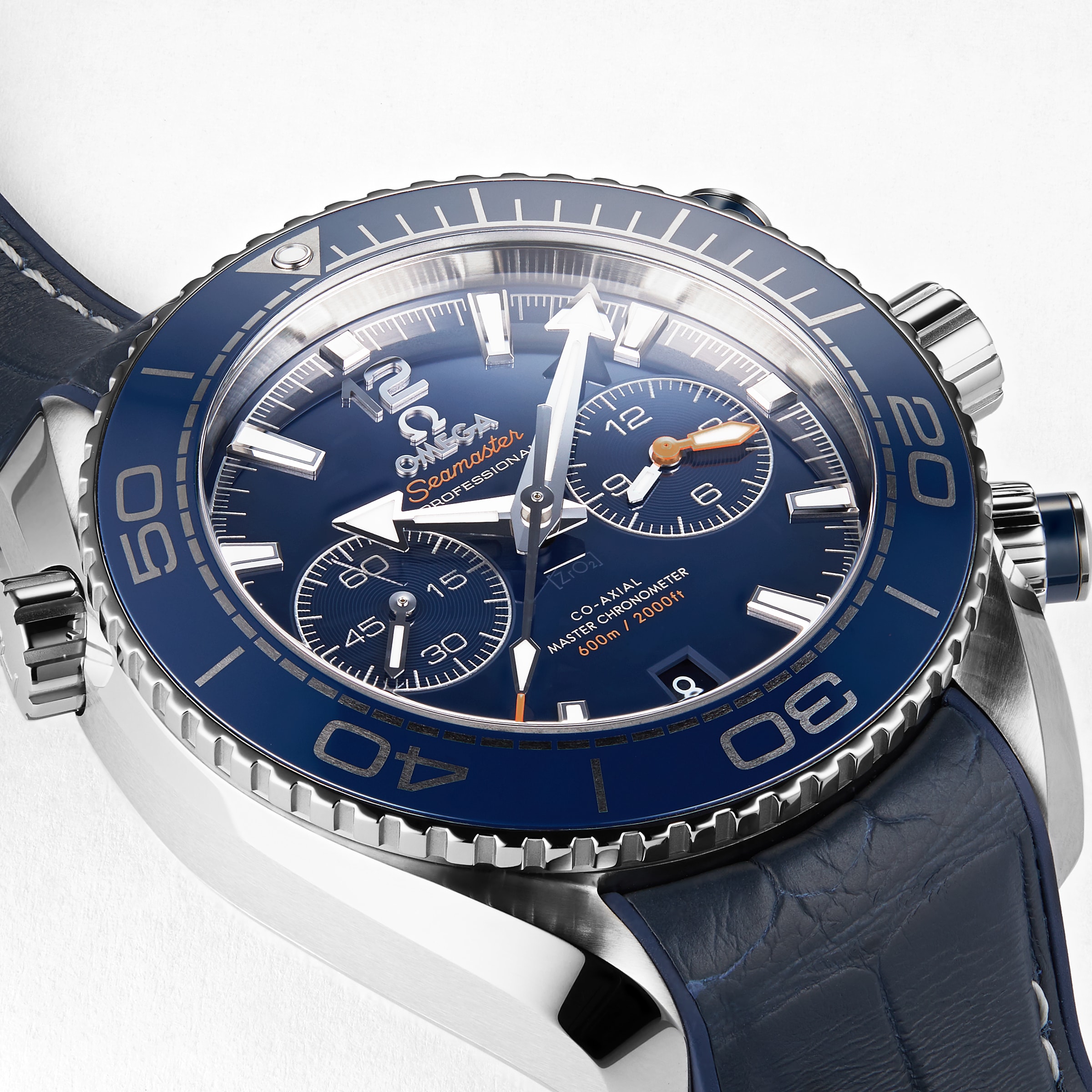 Omega planet shop ocean chronograph blue