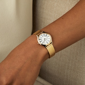 Omega De Ville Mini Trésor Quartz 26mm - Moonshine™ Gold Omega De Ville Mini Trésor Quartz 26mm - Moonshine™ Gold