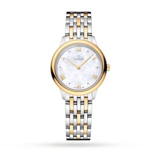Omega De Ville Prestige Quartz 27.5mm Ladies Watch White