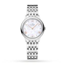 17332043 - De Ville Prestige Quartz 27.5mm Ladies Watch White