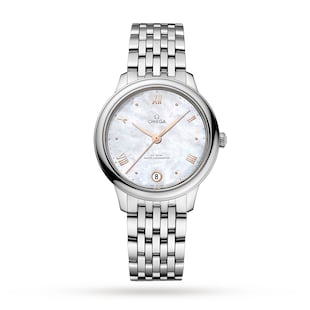 Omega De Ville Prestige Co-Axial Master Chronometer 34mm Ladies Watch Mother Of Pearl