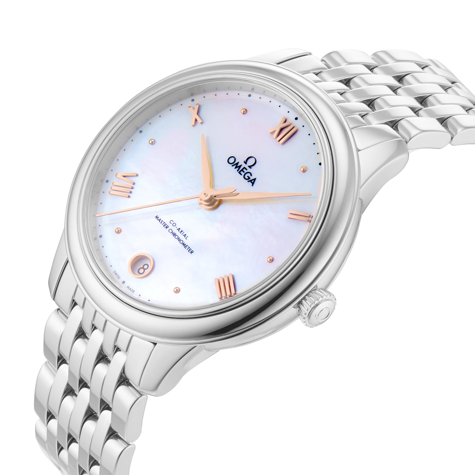 Omega De Ville Prestige Co-Axial Master Chronometer 34mm Ladies Watch Mother Of Pearl