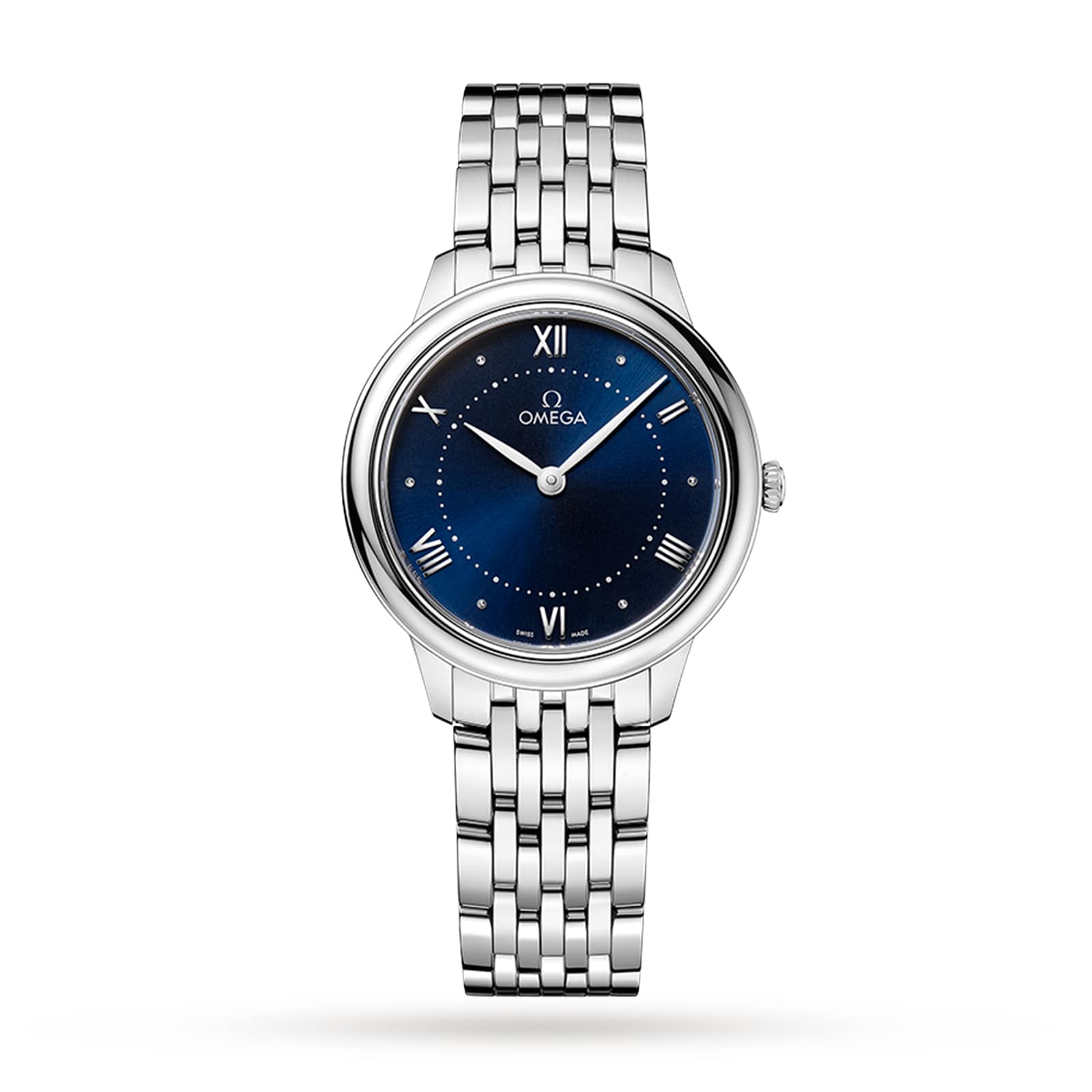 Omega De Ville Prestige Quartz 30mm Ladies Watch Blue O43410306003001 |  Watches Of Switzerland US