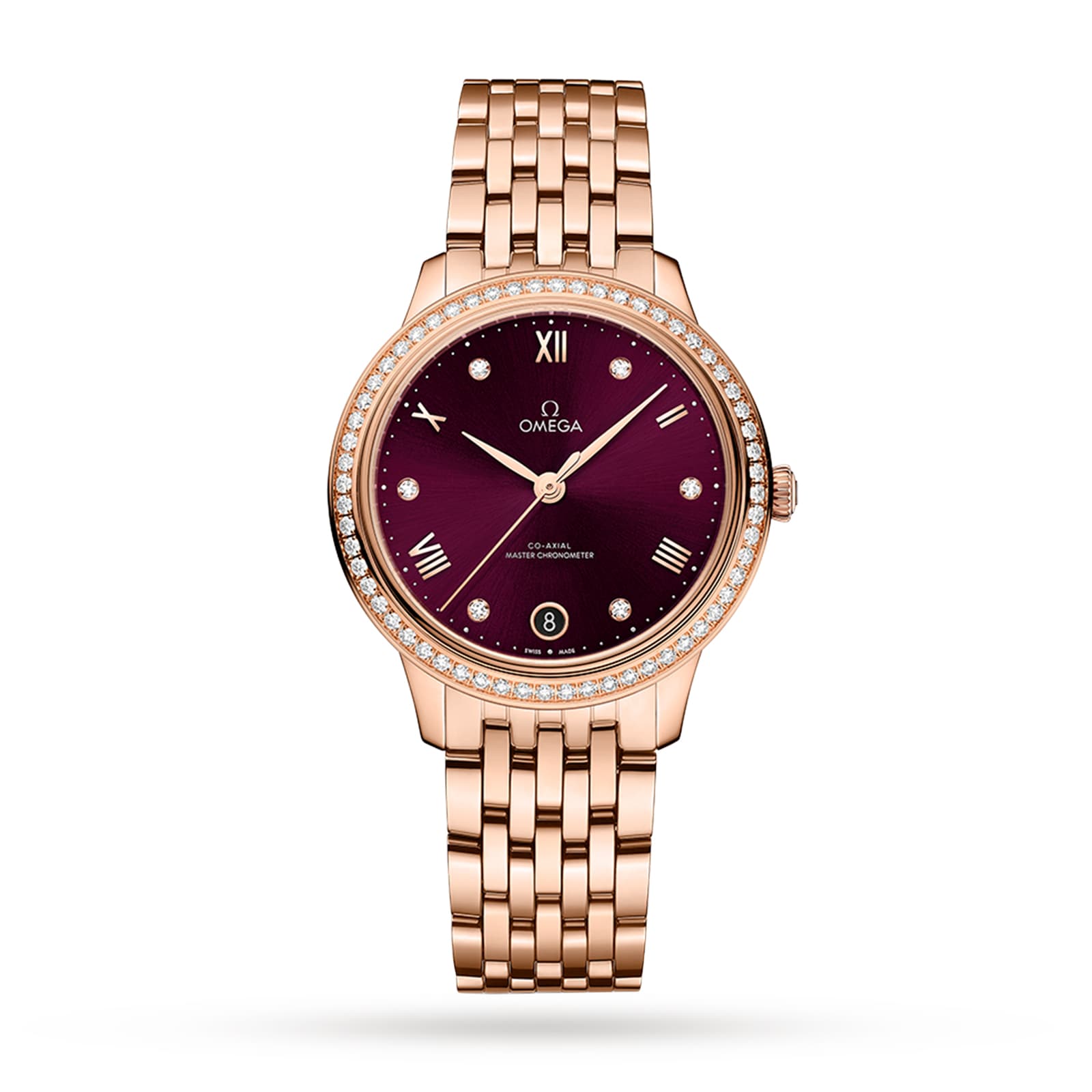 Omega De Ville Prestige Co-Axial Master Chronometer 34mm Ladies Watch Red