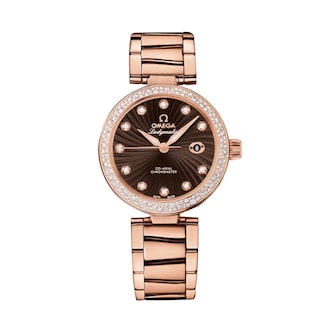 Omega De Ville Ladymatic 34mm Ladies Watch Brown Omega De Ville Ladymatic 34mm Ladies Watch Brown