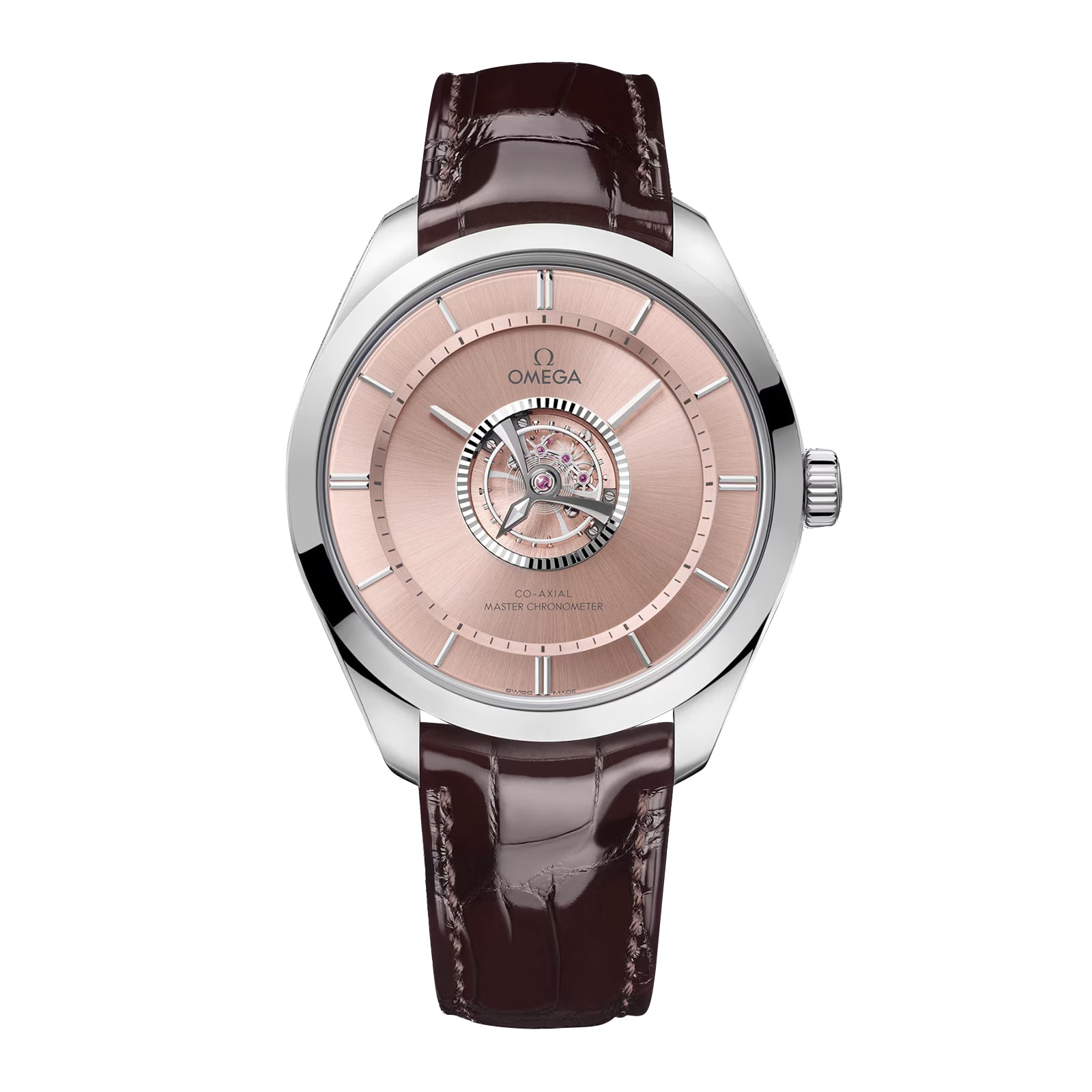 Omega De Ville Tourbillon 43mm Mens Watch Brown