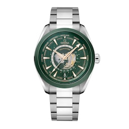17332106 - Seamaster Aqua Terra 150m Co Axial Master Chronomaster GMT Worldtimer 43mm Mens Watch Green