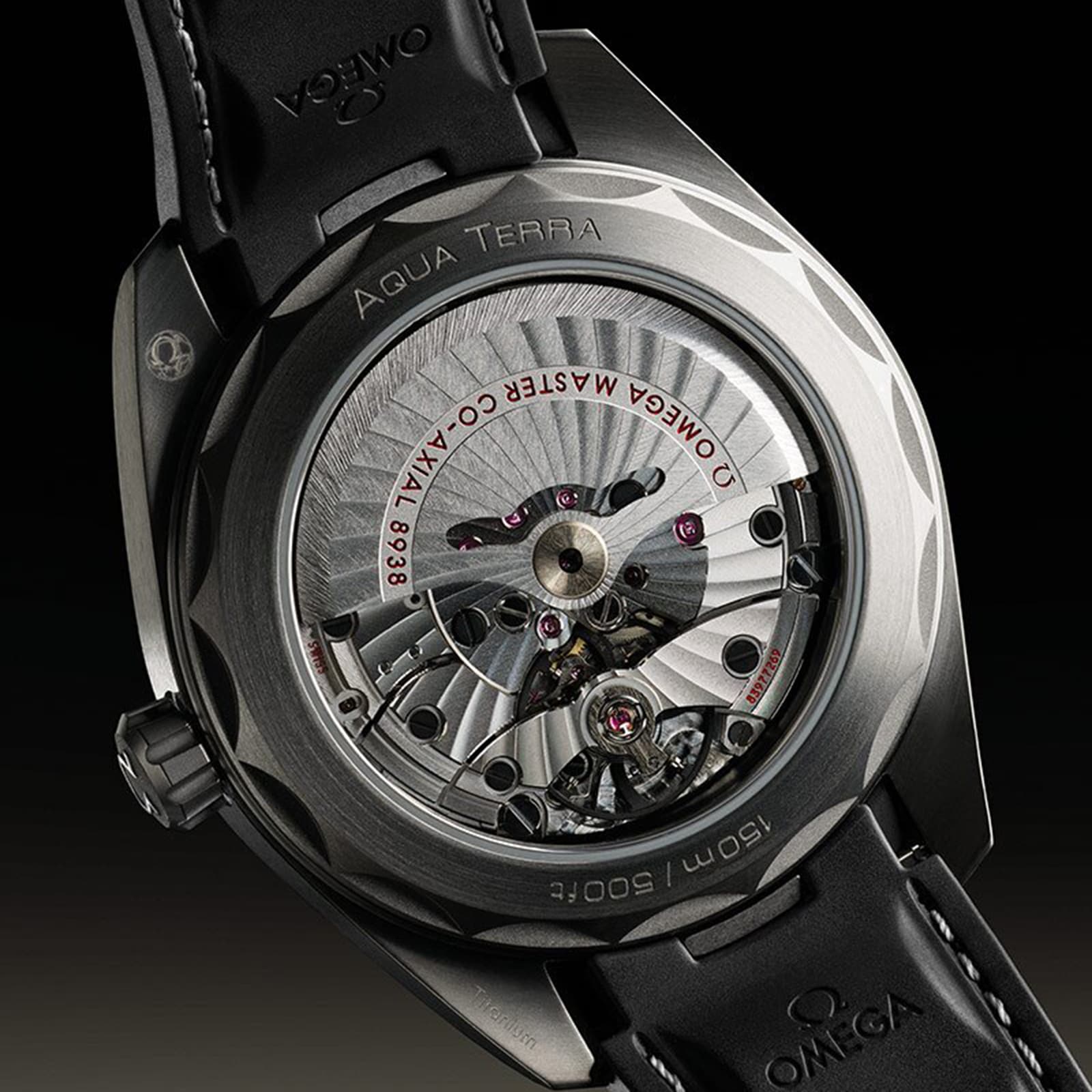 Omega Seamaster Aqua Terra 150m Co Axial Master Chronometer GMT Worldtimer 43mm Mens Watch Black Rubber