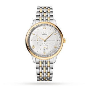 Omega De Ville Prestige Co-Axial Chronometer Power Reserve 41mm Mens Watch Silver