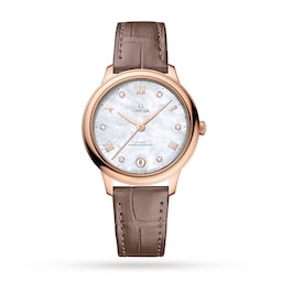 17332121 - De Ville Prestige Co-Axial Master Chronometer 34mm Ladies Watch White