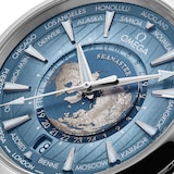 Omega Seamaster Aqua Terra 150M Co-Axial Master Chronometer Gmt Worldtimer 43mm Summer Blue