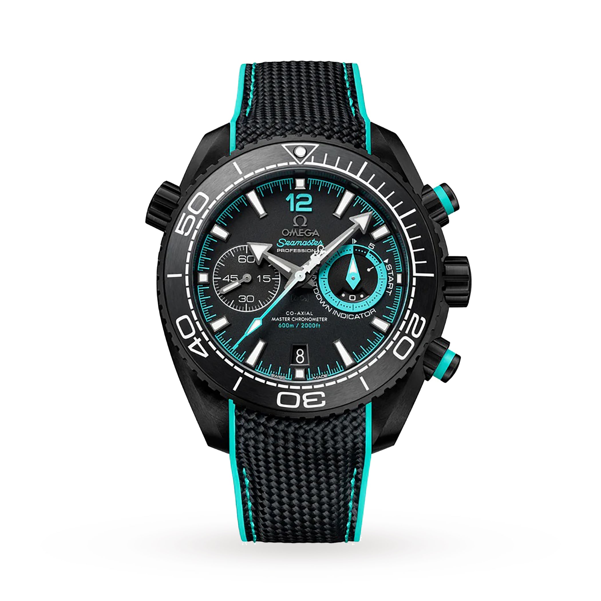 Omega Seamaster Planet Ocean 600m Co-Axial Master Chronometer Chronograph 45.5mm ETNZ Deep Black Mens Watch Omega Seamaster Planet Ocean 600m Co-Axial Master Chronometer Chronograph 45.5mm ETNZ Deep Black Mens Watch