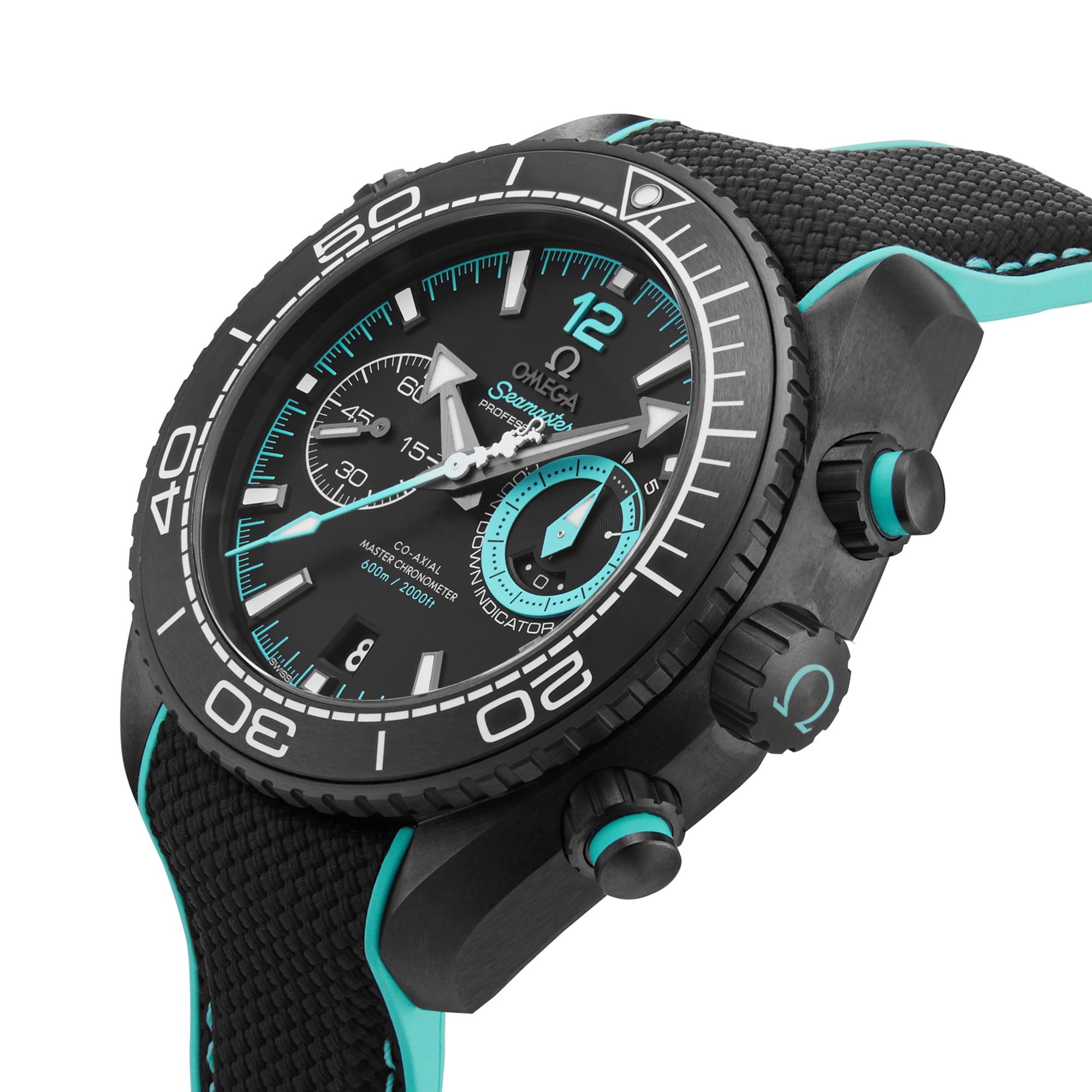 Omega Seamaster Planet Ocean 600m Co-Axial Master Chronometer Chronograph 45.5mm ETNZ Deep Black Mens Watch Omega Seamaster Planet Ocean 600m Co-Axial Master Chronometer Chronograph 45.5mm ETNZ Deep Black Mens Watch