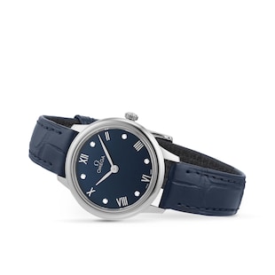 Omega De Ville Prestige 27.5mm, Steel On Leather Strap Ladies Watch