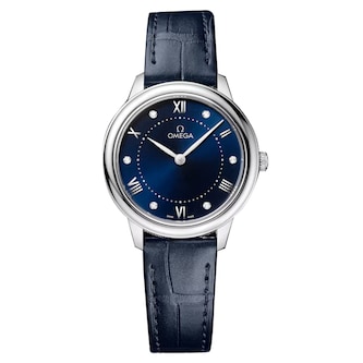 Omega De Ville Prestige 30mm Ladies Watch Blue