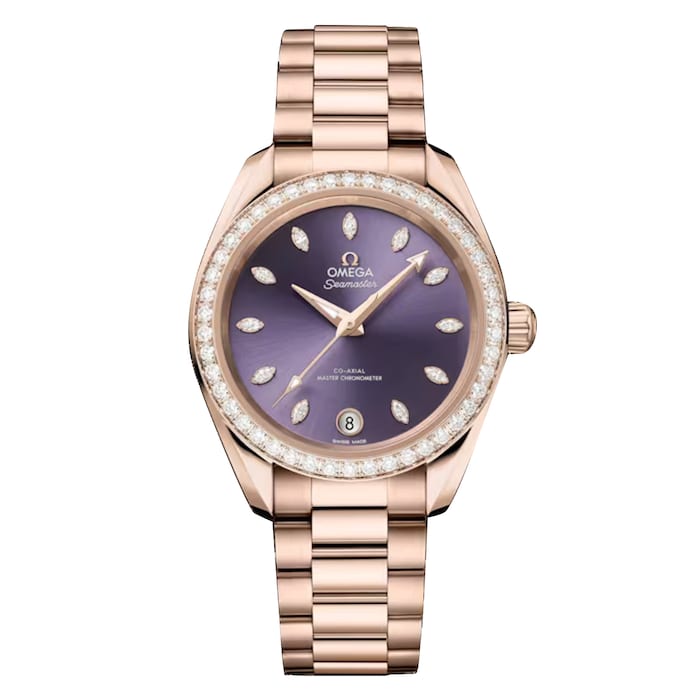 Omega Seamaster Aqua Terra Shades 34mm Ladies Watch Purple
